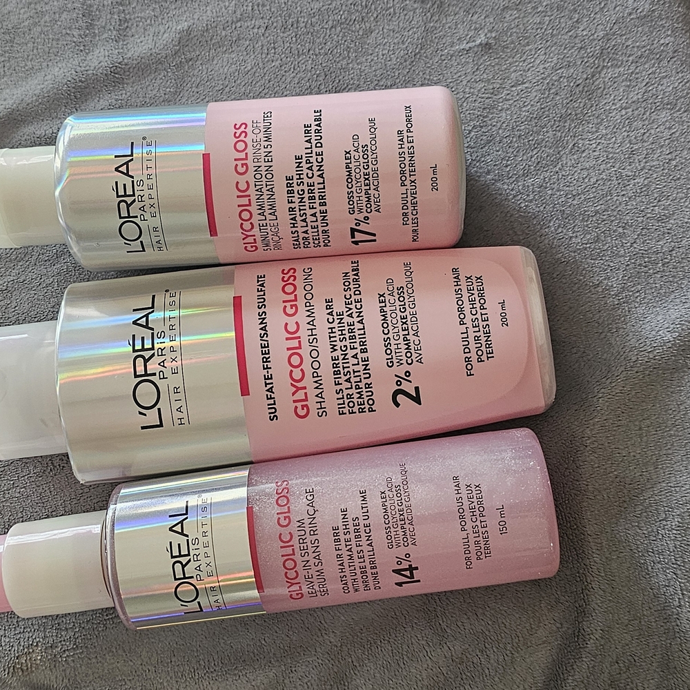L'Oreal Paris Glycolic Gloss Hair Care Set